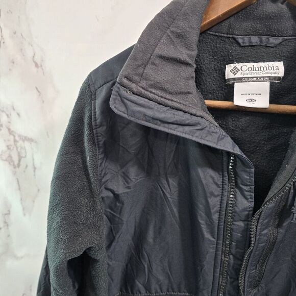 Columbia Jacket Youth 18 20 XL Black Fleece Boys Girls Kids Denali Nylon READ - Picture 2 of 10